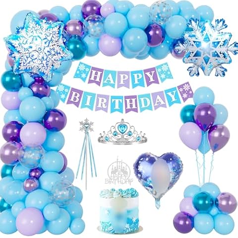 Elsa Frozen Birthday Decorations Set Cover