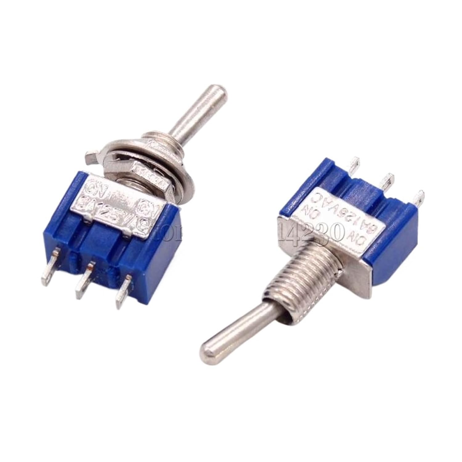 100Pcs/lot Miniature Toggle Switch MTS-102 SPDT 6A 125VAC/3A 250VAC Mini Switch Lever Switch 3 Pin ON/ON