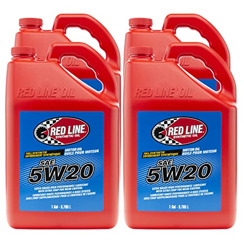 Aceite de motor sintético 5W20 Red Line 4 galones miniatura 1