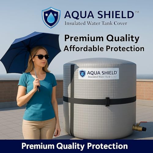 Image of 750 Litre Aqua Shield Insulated Water Tank Cover | Dual-Layer Thermal Protection | Keeps Water Cool in Summer & Warm in Winter | Prevents Algae, UV Damage & Dirt | Fits 750L Plastic Tanks