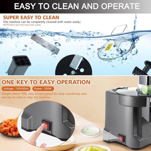 Cortadora eléctrica 3 en 1 para vegetales 100W miniatura 5