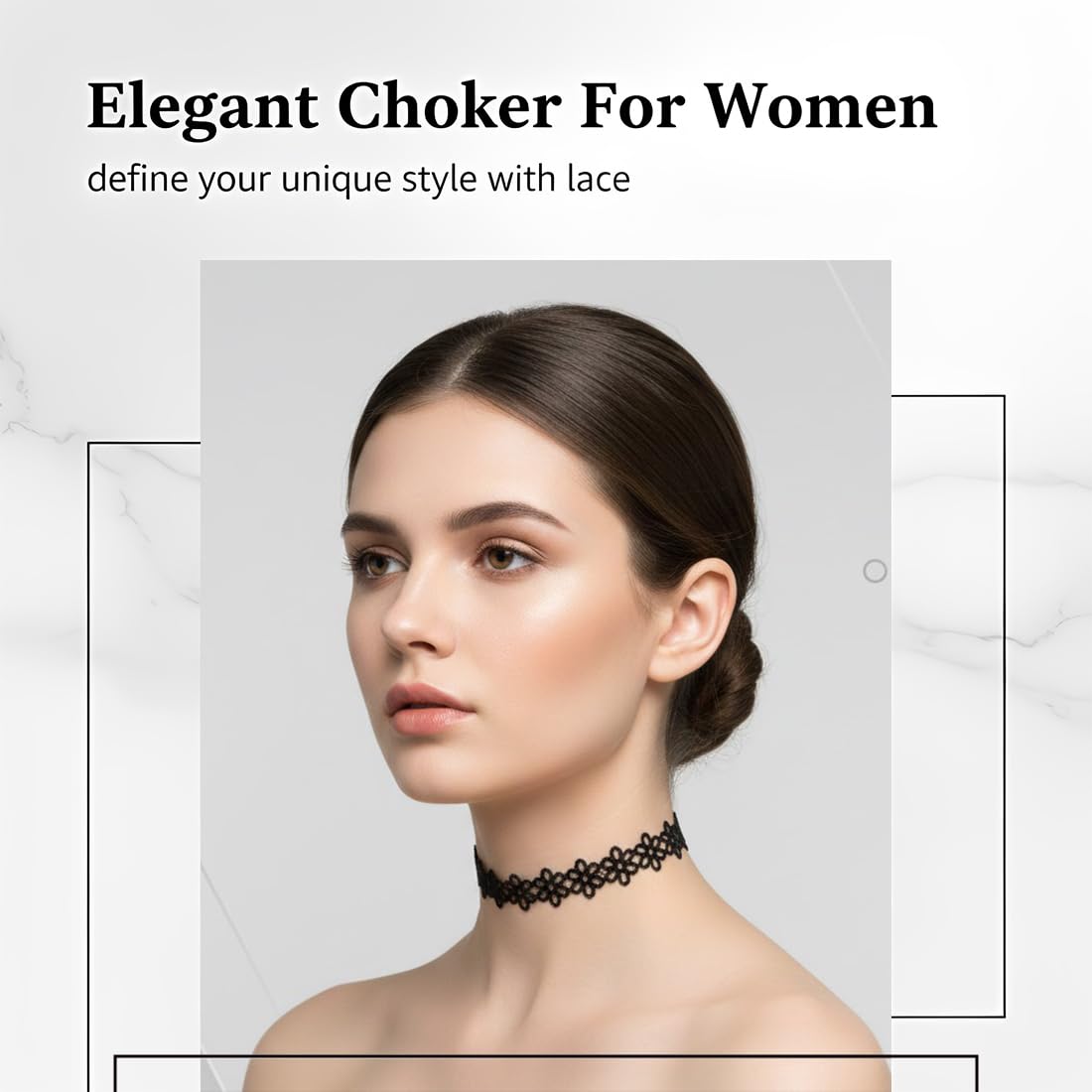 6 piezas de collar de terciopelo,gargantilla negra para mujer,gargantilla de terciopelo para mujer,estilos góticos de gargantilla,estilo punk,para mujeres y niñas,bailes de cumpleaños de Halloween — view 2