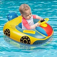Vicloon Baby Schwimmring,Baby Float Kleinkinder Schwimmsitz,Baby Pool Schwimmring Automobil Stil mit Lenkrad, Baby Schwimmhilfe für Kinder von 1-6 Jahre alt