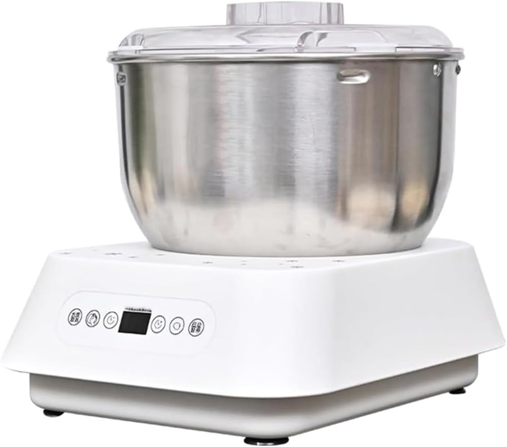 YXYLJOZ Mezcladora de Masa de Acero Inoxidable con Función de Fermentación, Amasadora Eléctrica para Hogar con Fermentación Termostática y Temporizador Inteligente (7L)