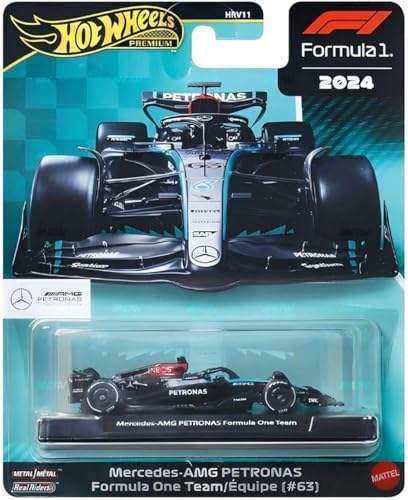 Hot Wheels Premium Formula 1 Mercedes-AMG Petronas 2 autos miniatura 3