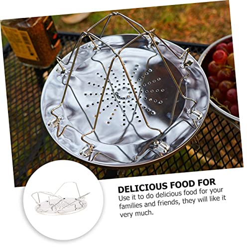 LIFKOME Portable Toast Rack Stainless Steel Outdoor Grill Topper Grate for Baking