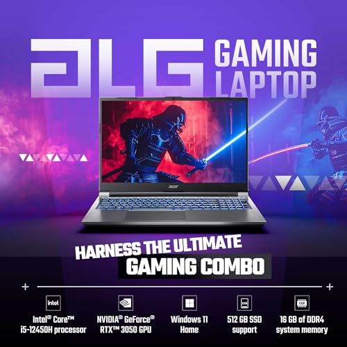 Acer-ALG-Gaming-Laptop-12th-Gen-Intel-Core-i5-Processor-16GB-RAM512GB-SSD6GB-RTX3050144HzWin11HomeWifi-6-AL15G-52-3962cm-156-Full-HD-Premium-Metal-Body-Steel-Gray-199KG