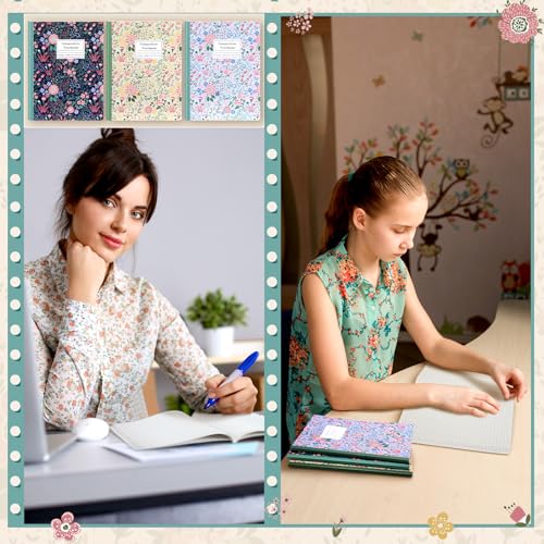 Journal intime esthétique à fleurs pour prendre des notes au bureau - 4