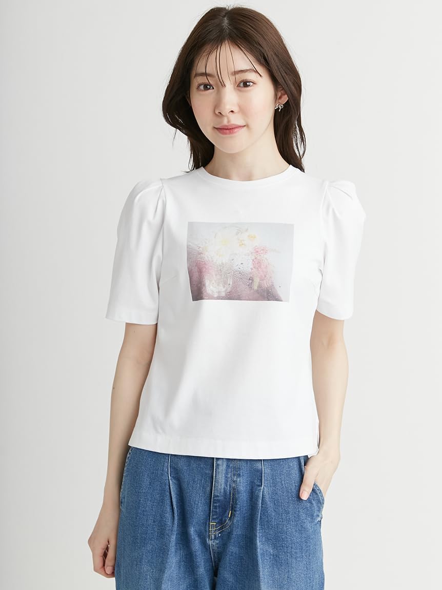Amazon | [セルフォード] ウォータードロップスフラワーTシャツ