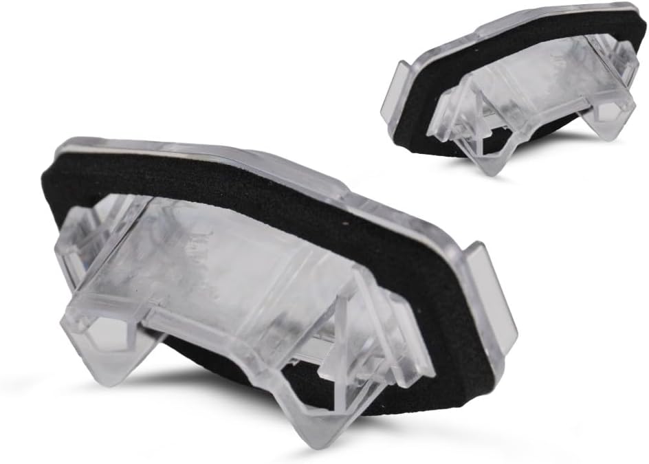 KarParts360 For Acura TSX 2009 10 11 12 13 2014 License Plate Light Driver And Passenger Side | Pair | Rear | Lens and Gasket | ABS Plastic | Replacement For HO2875100 | 34103SNB003, 34106SNBA01