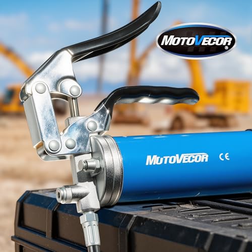 Foto von STEINBRÜCKE - Fettpresse mit Pistolengriff, extra lang, 68,6 cm, robust, verstärkter Flexschlauch