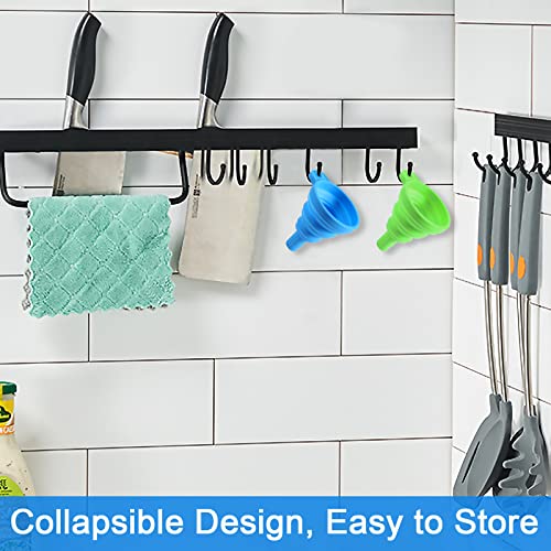 Coliao 8 Pack 3D Printer Accessories Resin Filter Funnel Set 4 Stainless Steel Filter Cups and 4 Collapsible Silicone Funnels for Filling Resin Printer Accessories Back into Bottles - Thumbnail 7