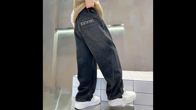 Kelandoom Jeans Garçon Jean Slim Fit Pantalon Couleur Unie Cargo Large Décontracté en Denim pour Enfants Sport Casual Streetwear Y2K Authentic Straight Enfant Garcon 4 Ans (Bleu,4-5 Ans Kelandoom Jeans Garçon Jean Slim Fit Pantalon Couleur Unie Cargo Large Décontracté en Denim pour Enfants Sport Casual Streetwear Y2K Authentic Straight Enfant Garcon 4 Ans (Bleu,4-5 Ans