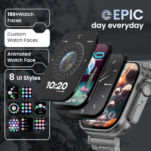 Image of Boult Crown Smart Watch 1.95'' Display, Bluetooth Calling, Working Crown, Zinc Alloy Frame, 900 Nits Brightness, AI Voice Assistant, SpO2 Monitoring, 100+ Sports Mode (Silver)