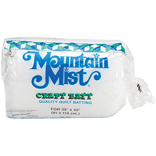 Mountain Mist Batting Polyester Quilt Batting, Craft Size 36*45inch (2 Pack) 235452-2