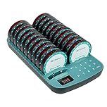 Retekess TD167A Restaurant Buzzer System, Restaurant Pager, Outdoor 500M, One Key Pairing, Out of Range Alarm, 7 Call Modes, wireless calling system, for Bistro, Hotel, Cafe (20 Pagers)