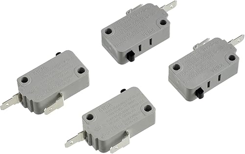 Miniatura 4 de BOJACK Interruptor de puerta de horno microondas KW3A 16A 125250 V Interloc de puerta (paquete de 2 piezas normalmente cerrado y 2 interruptores