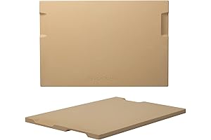 K ROCKSHEAT Toaster Oven Pizza Stone Double-Faced with 4 Handles