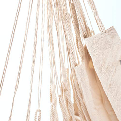 La Siesta Habana Latte - Organic Cotton Comfort Size Hammock Chair With Casamount Suspension Kit #TOP5