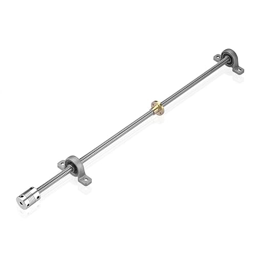 XIAOSHI 1 juego de 3.937in para impresora 3D T8 trapezoidal tornillo de plomo tuerca de acoplamiento de eje de montaje de rodamiento