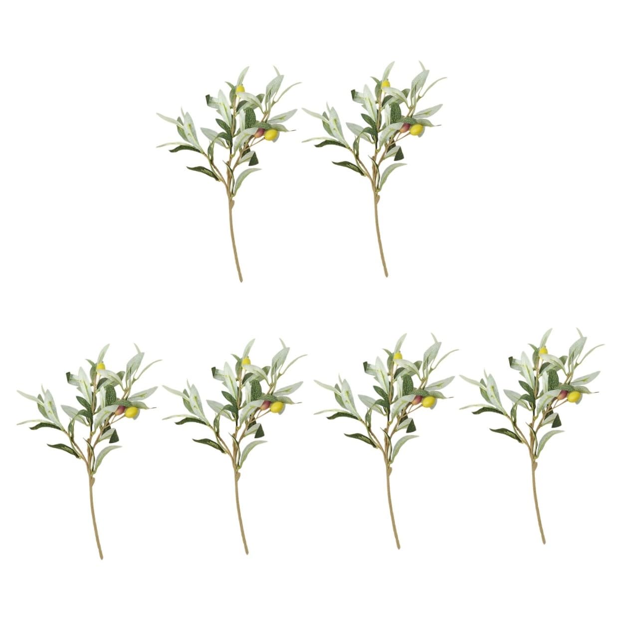 Amosfun 3 Set Di Piante Artificiali Realistiche Rami Di Ulivo Decorativi Potatura Necessaria Rami Di Alberi Finti Robusta Pianta Di Simulazione in Plastica Per La Casa 2 Pezzi * 3