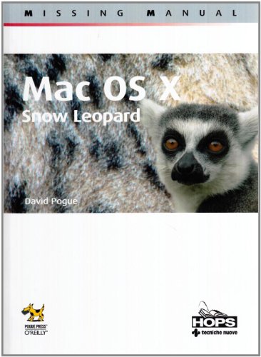 Mac OS X. Snow Leopard. Missing manual