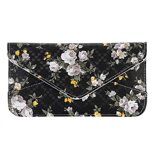 Image of XEYOU Women's Card Wallet Envelope Style Credit Card Holder Cute Cash Wallet for Ladies, Small Flower, Large