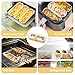 Ruckae 100 Pack Mini Loaf Pans with Lids and Spoons Disposable Aluminum Tin Foil Pans Rectangle Mini Loaf Cake Pan for Baking,Party,Picnics,Gifts (Gold)