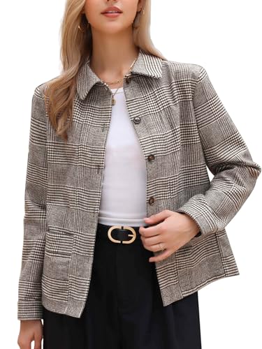 Veste boutonnée à carreaux pour un look urbain tendance lors de vos sorties décontractées