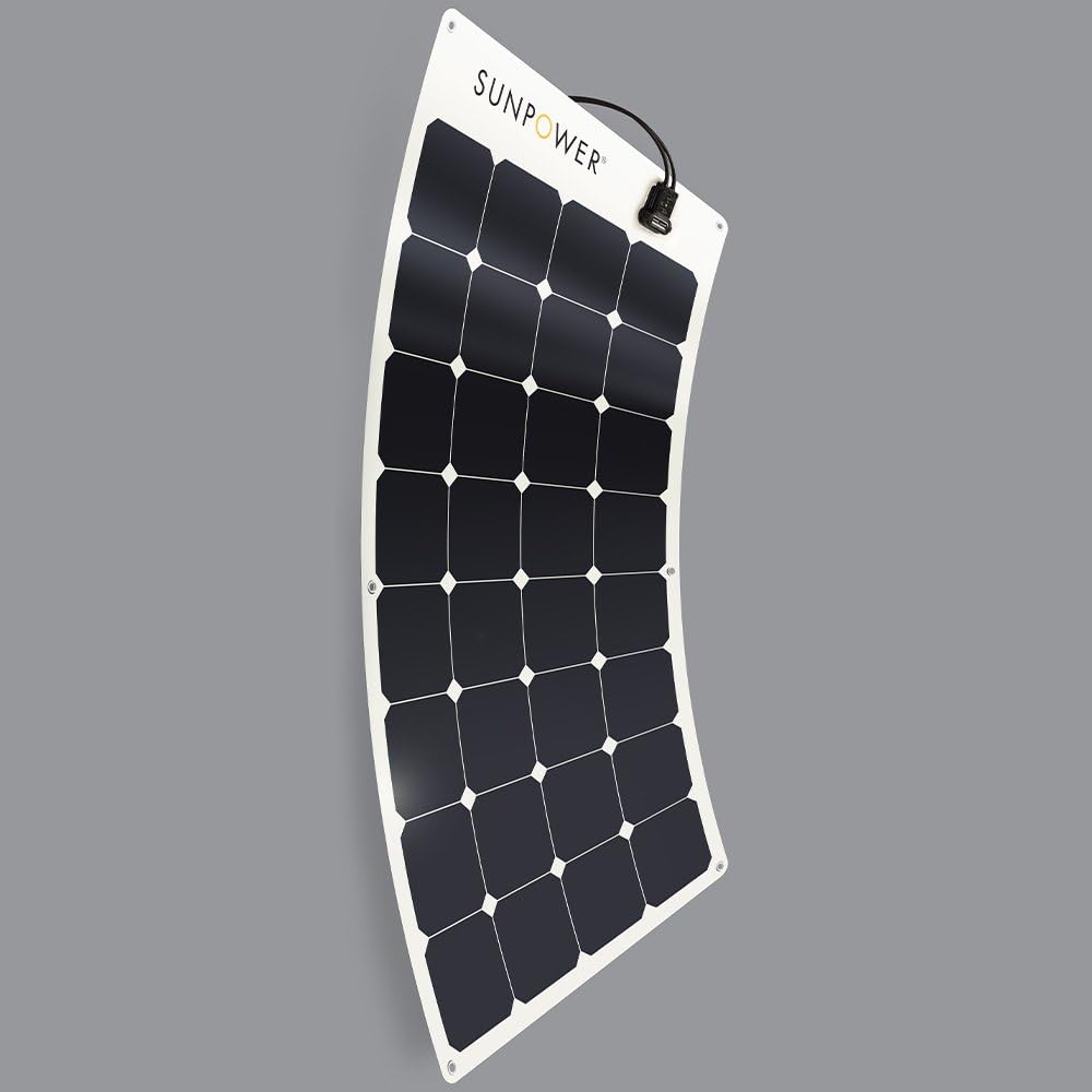 Renogy SunPower Flexible Solar Panel 100W, flexible view