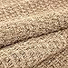 Luul Home Easy Jute Rugs 6x9 Natural Color Living Room Indoor Outdoor Area Rug for Farmhouse Patio and Kitchen Rug High Traffic Washable Easy to Clean Solid Boho Woven Design Outside Carpet (6 x 9)