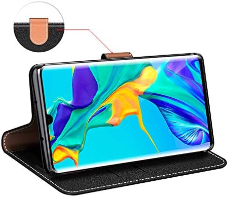 COODIO Huawei P30 Pro Case, Huawei P30 Pro Phone Case, Huawei P30 Pro Wallet Case, Magnetic Flip Leather Case For Huawei P30 Pro / P30 Pro New Edition Phone Cover, Black