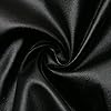 Women's Faux-Leather Jacket PU Snap Button Down Sh... #5