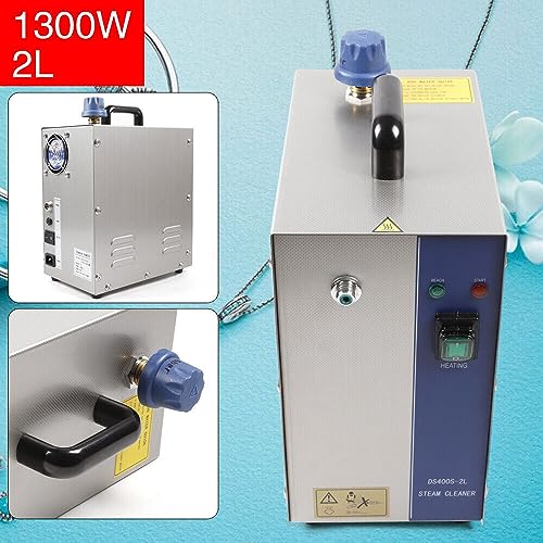 Likarva Jewelry Steam Cleaner Machine 110V 2L Gold And Silver Stainless Steel Jewelry Cleaner Steamer Gem Washer Equipment For Cleaning Jewelry/Silver/Gold 1300W Us Stock thumb #1
