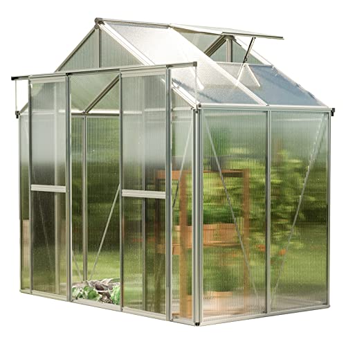 GFP Serra Saph 2 telaio in alluminio 259 x 133 cm, lastre a doppia parete di 8 mm