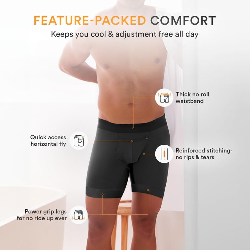 All Citizens Elite Ball Pouch Underwear for Men w/Fly, Patented Ball Pouch Design, Performance Fabric, No Ride Up Legs - Image 4