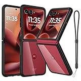 Case Compatible with Motorola Moto Razr Ultra 2025, Black Shockproof Phone Cover,Ultra-Thin Slim Fit Hard PC Protective Cases for Moto Razr Ultra 2025, Black