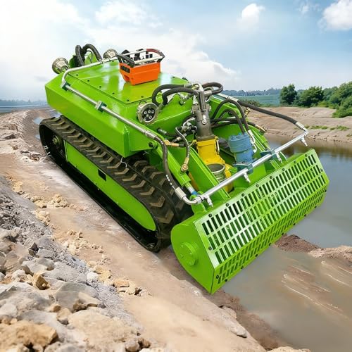 Robot professionale per dragaggio di fanghi subacquei con telecomando e binari in gomma per scarico in acque profonde e pulizia dei tubi