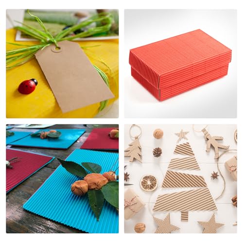 QUARKZMAN Wellpappe Blätter 5 Stück 35cm x 25cm x 1 2mm Smaragdgrüne Pappe Für DIY Basteln