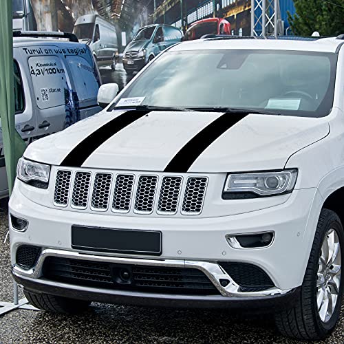 Racing Stripes 8 Pieces Car Stripe Decals Black Car Stripes Racing Stripe Decals For Cars Car Hood Sticker Auto Racing Body Side Stripe Decal Bumper Stripe Decal Strips Sticker For Car #TOP5