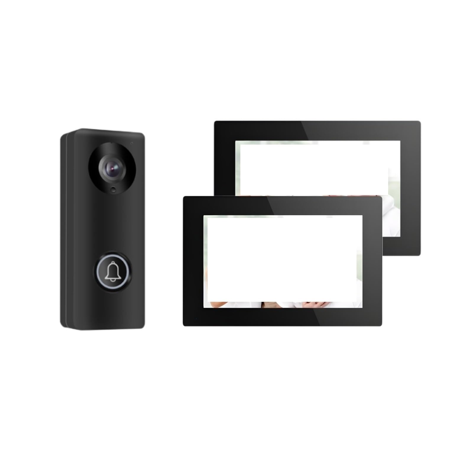 Campanello senza fili Kit Di Sistemi Di Interfono IP POE Digitale WiFi Smart Video Da 10 Pollici Touch Screen Citofono Senza Fili For Campanello Della Villa Del'appartamento per l'ufficio scolastico a