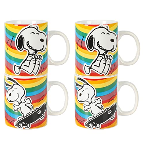 Set de 4 Mugs Peanuts 70 Aniversario 15 OZ Piedra miniatura 3