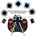 Electric Drum Set Portable Drum Pad Kit 9 Pads Built-in Speaker LED Display Screen Monitoring with Colored Lights 2 Drum Stick 2 Foot Pedals USB or Battery Powered Holiday Birthday Gift Musical
