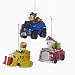 Kurt Adler 3 Assorted Paw Patrol Characters on Trucks Multiples Christmas Ornaments