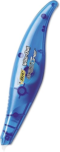 Vista 2 de Corrector de lapicera con línea exacta BIC White-Out, no recargable, de 15 in x 236 in (WOELP11), Blanco paquete de de 1