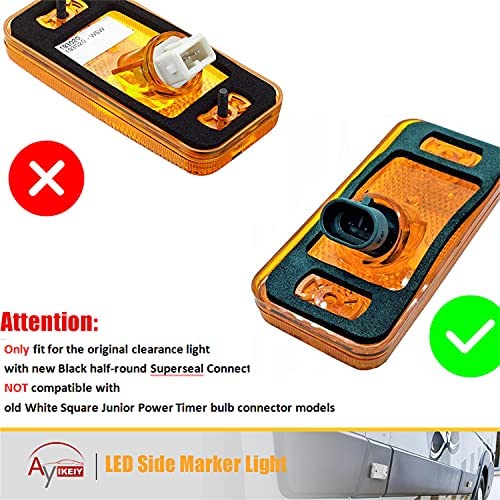 Ayikeiy 6 stks LED zijindicatoren lichten zijrepeaters markers amber