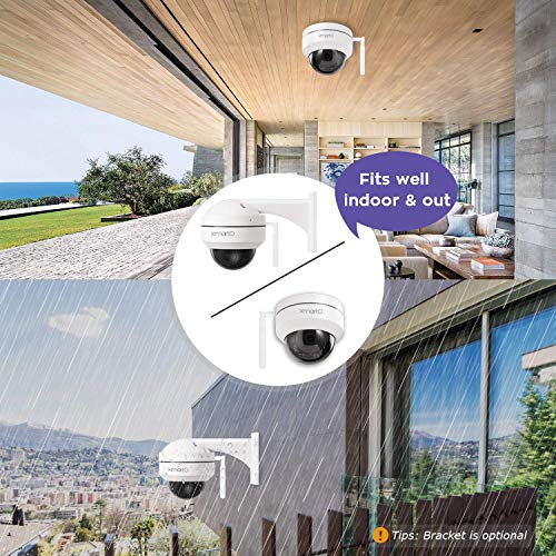 Xmarto 2K Hd Dome Ptz Wireless Security Camera With Auto Tracking And Audio, Indoor/Outdoor Wifi Surveillance Camera Works Standalone Or With Nvr, Record To Sd Card, Nvr Or Cloud Storage #TOP4
