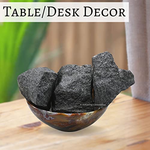 Image of Amazing Gemstone 2 Pieces Hematite Raw Crystals and Healing Stones, Natural Rocks for Tumbling and DIY Raw Stones and Crystals