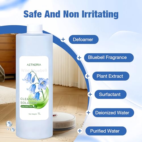 Image of Multi-Surface Floor Cleaning Solution for ECOVACS DEEBOT X11 /X9 /X8 /X5 /X2 /X1 /T80 /T50 /T30 /T20 /T10 /N30 /N20 /Series and all other Robot Vacuum Cleaners,Deep Cleans for Multiple Hard Floors, (33.8 Fl oz)