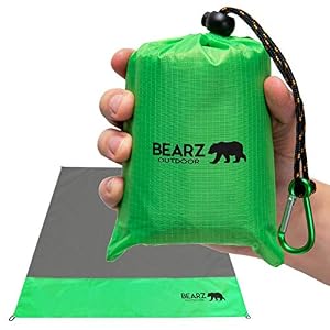 BEARZ Outdoor Taschendecke Grün